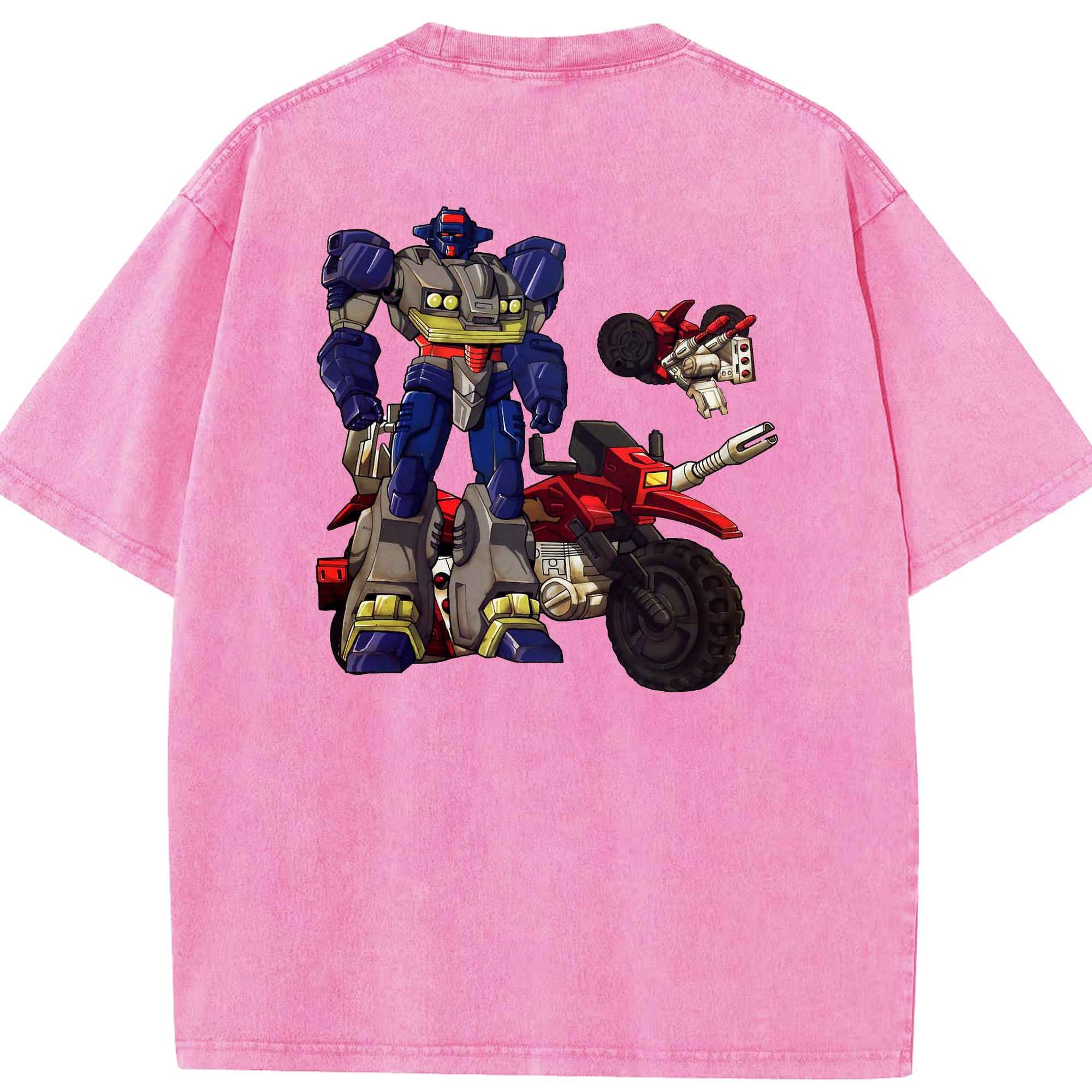（画像用）  綿100% ヴィンテージ風 半袖Tシャツ（背面プリント）